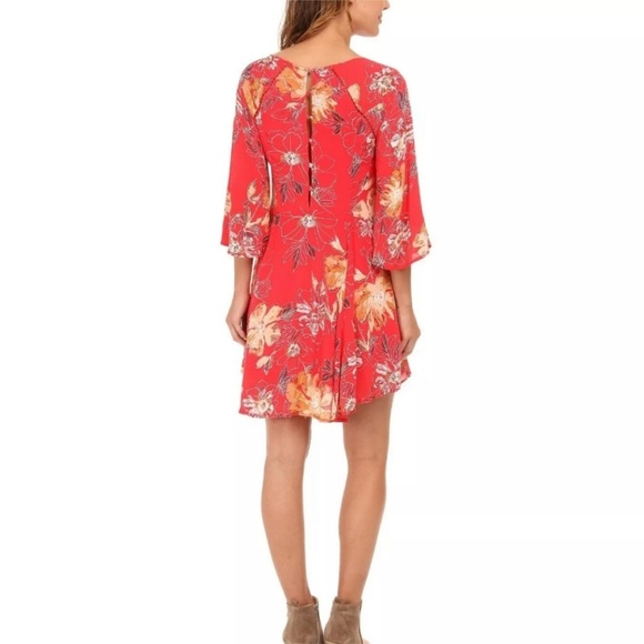 Free People Women's Eyes On You Floral Print Trapeze Dress Size 4 - Picture 3 of 13
